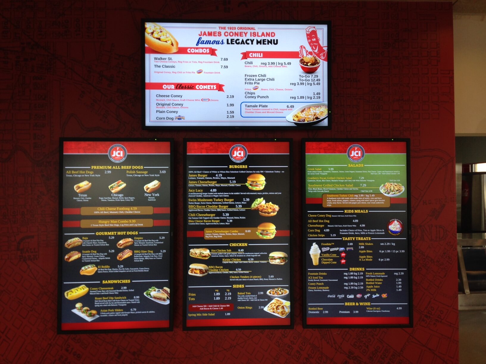 digital display menu digital display menu